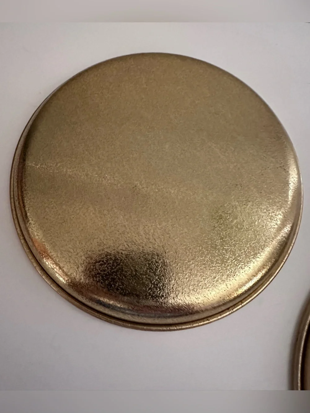 Vintage Decorative Tin Trays - Acorns and Rose - Excellent Condition